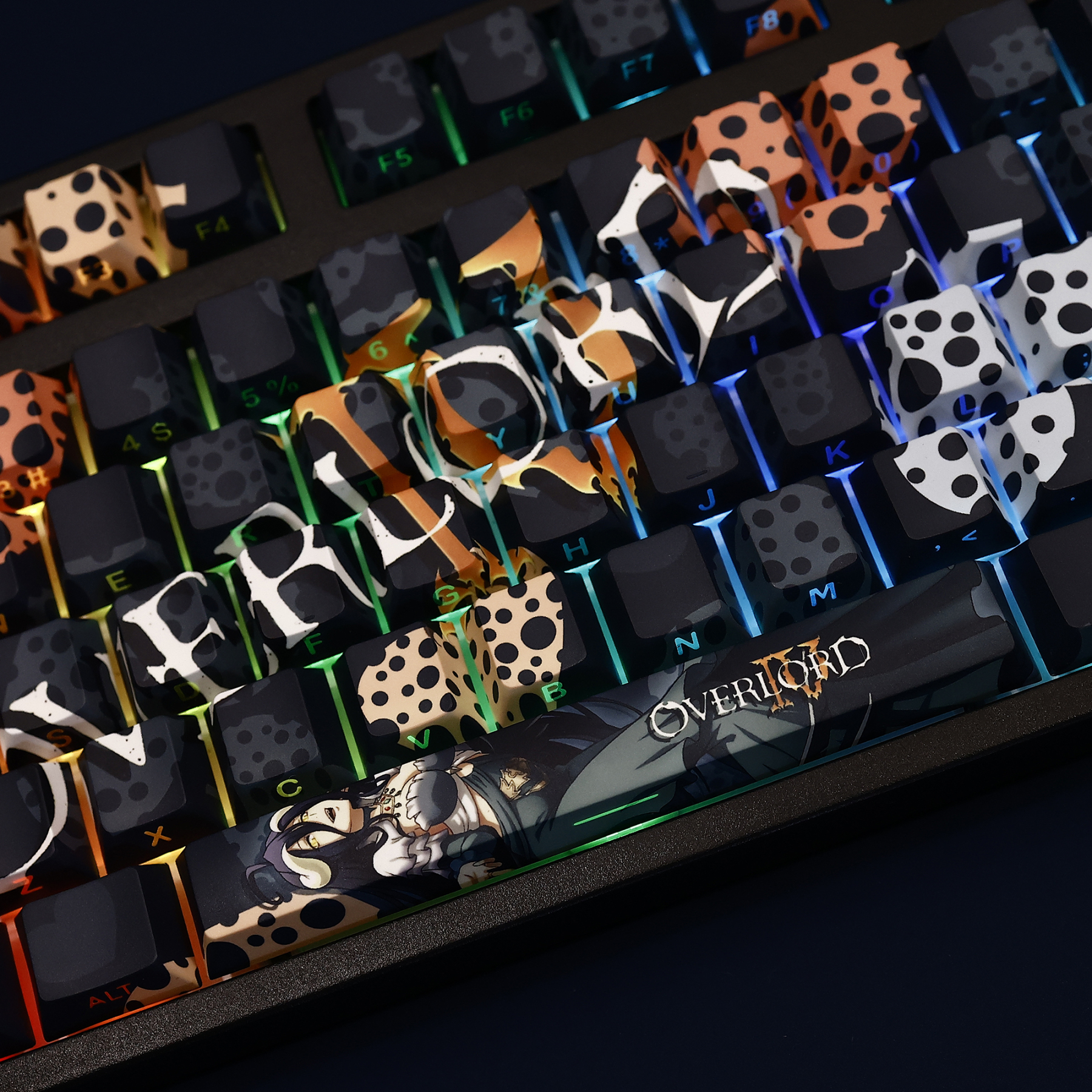 Overlord 雅兒貝德 透光RGB108鍵標準配列衛星軸鍵帽-ZUIHANG SHOP