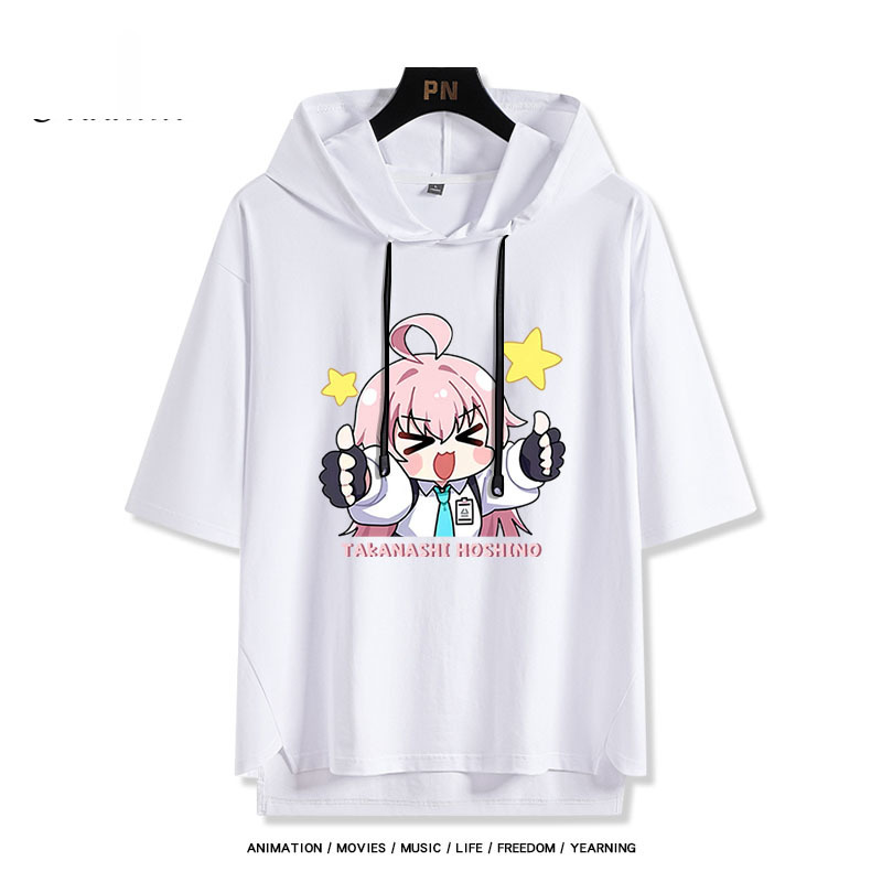 蔚藍檔案 小鳥遊星野 連帽短袖T恤-ZUIHANG SHOP