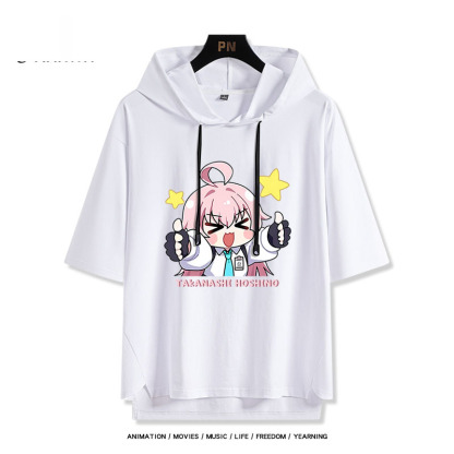 蔚藍檔案 小鳥遊星野 連帽短袖T恤-ZUIHANG SHOP