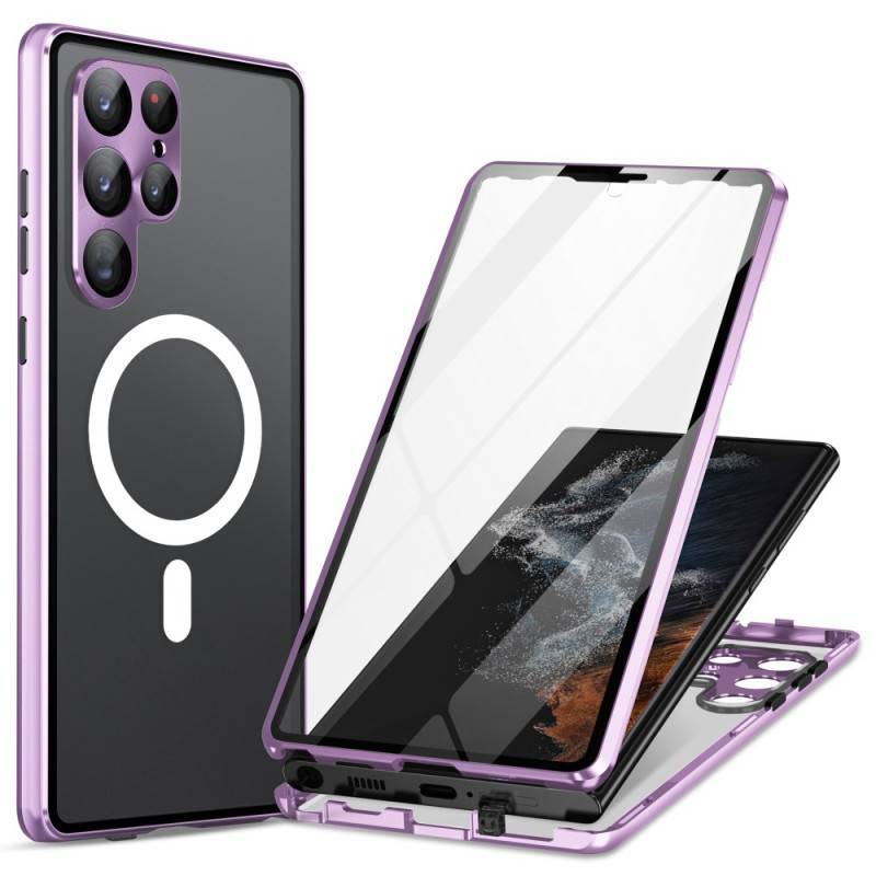 三星 新品上市 雙面鋼化玻璃磁吸手機殼