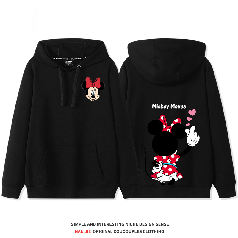 迪士尼 2025秋冬新款 親子情侶裝連帽衛衣