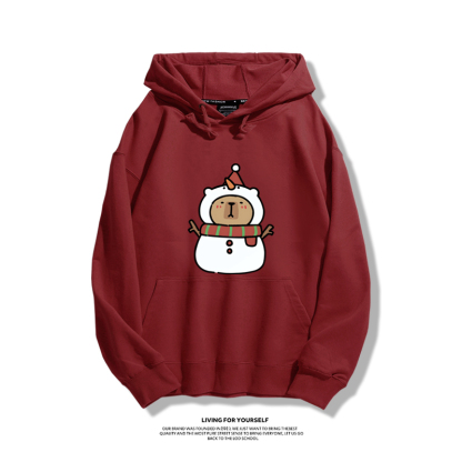 卡皮巴拉聖誕新款 親子情侶男女款連帽衛衣-ZUIHANG SHOP