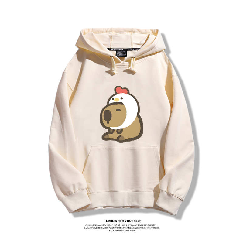 Q版卡皮巴拉新款 親子情侶男女款連帽衛衣-ZUIHANG SHOP