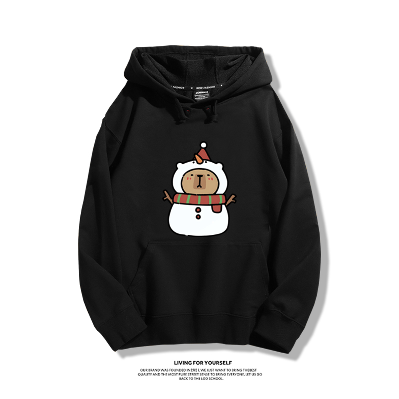 卡皮巴拉聖誕新款 親子情侶男女款連帽衛衣-ZUIHANG SHOP