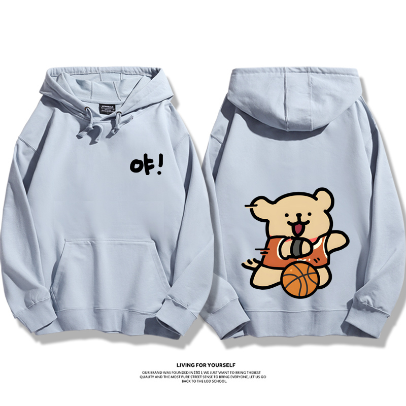 線條小狗新款 親子情侶男女款連帽衛衣-ZUIHANG SHOP