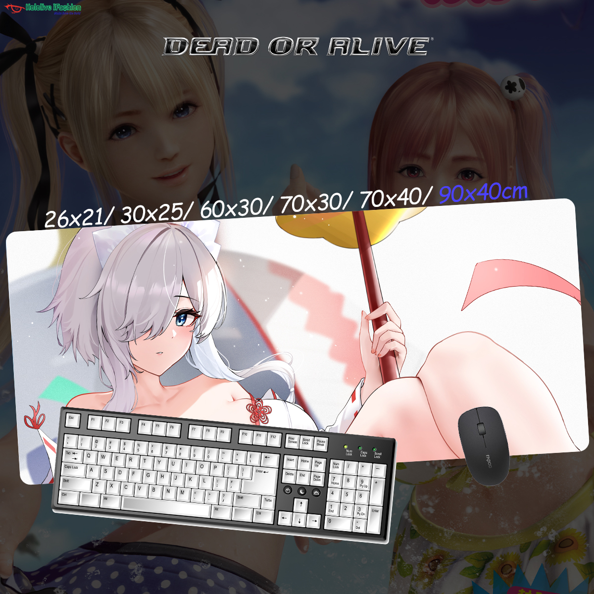 生死格鬥系列 超大鎖邊主題桌墊 布質滑鼠墊