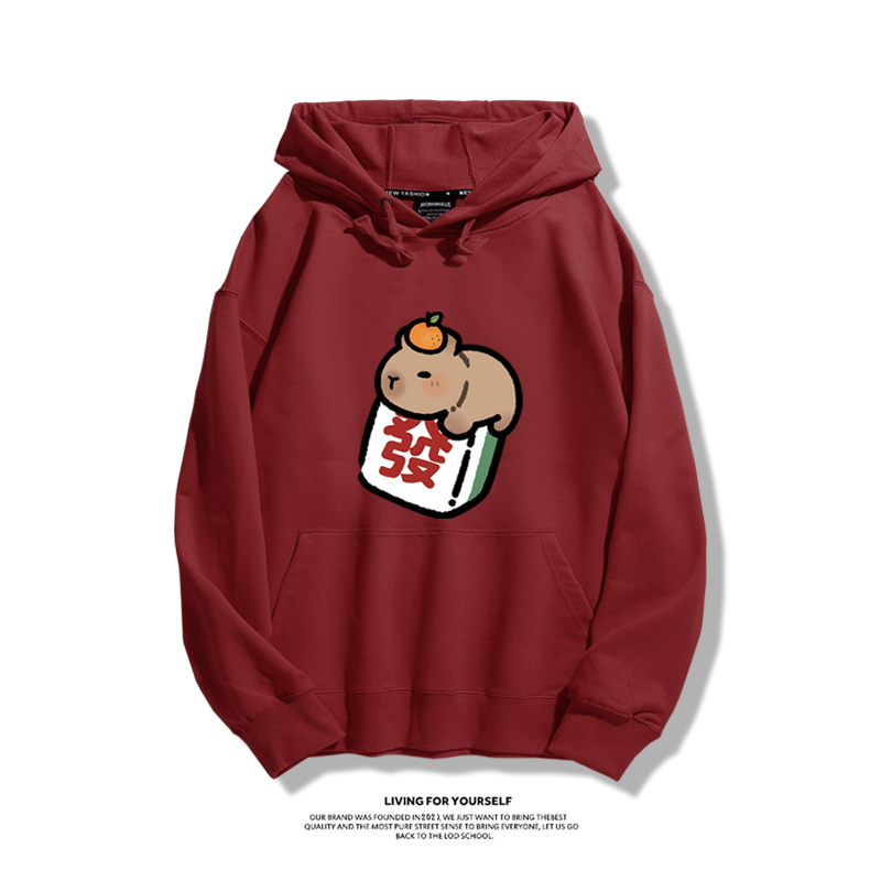 卡皮巴拉新款 親子情侶男女款連帽衛衣-ZUIHANG SHOP