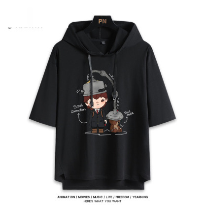 Hirono小野 連帽短袖T恤-ZUIHANG SHOP