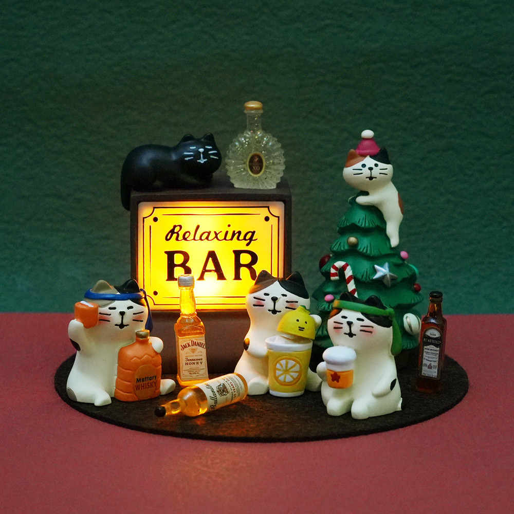 日式酒吧貓咪LED小夜燈｜辦公室/咖啡店氛圍燈｜創意擺件禮物-ZUIHANG SHOP