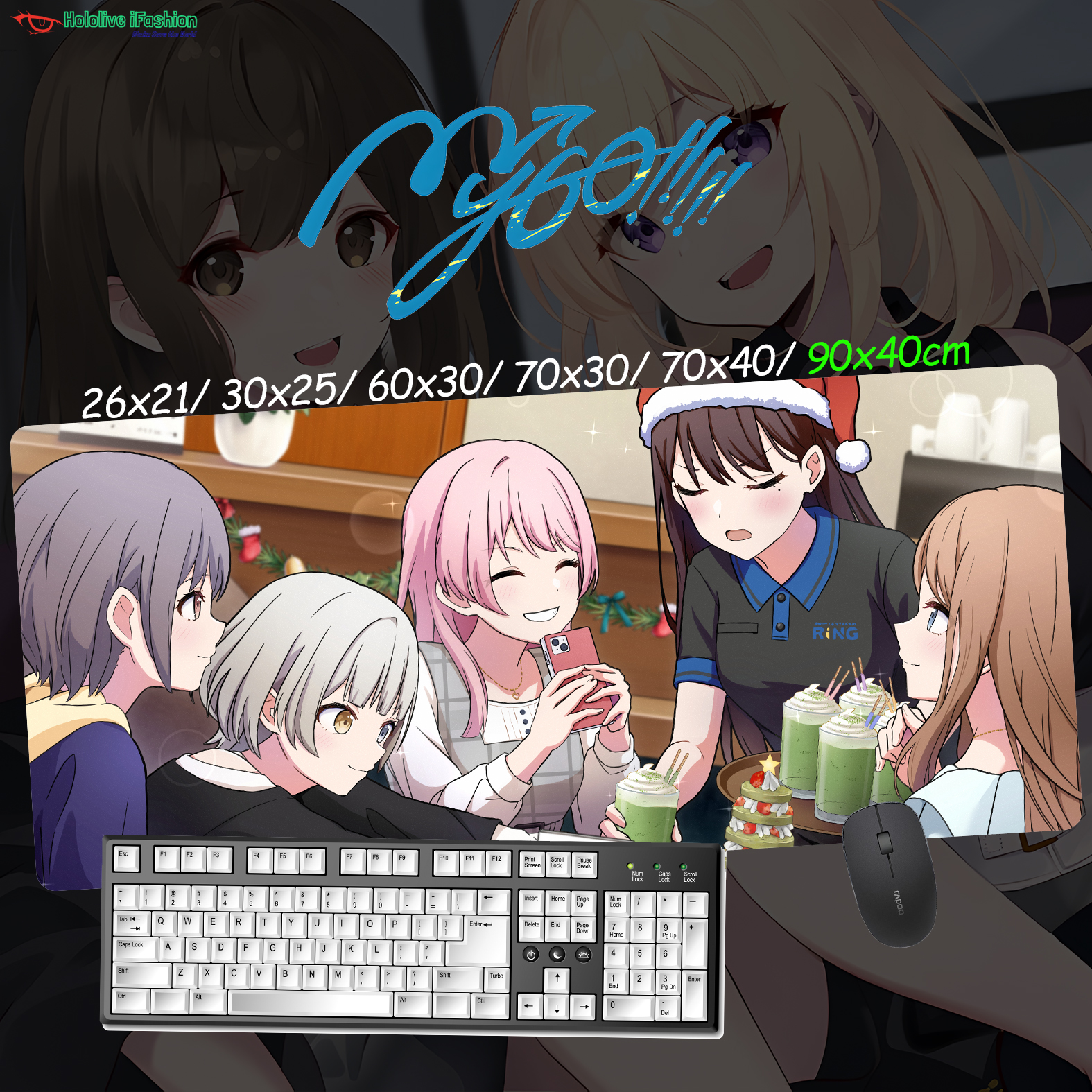 BanG Dream! It's MyGO!!!!! 超大鎖邊主題桌墊 布質滑鼠墊