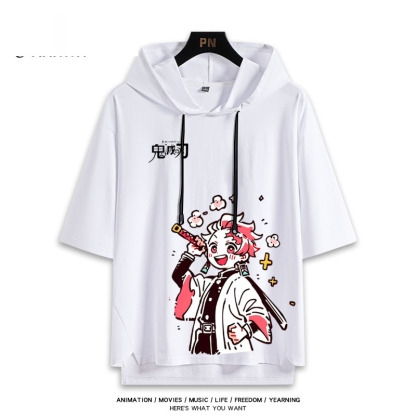 鬼滅之刃 連帽短袖T恤-ZUIHANG SHOP