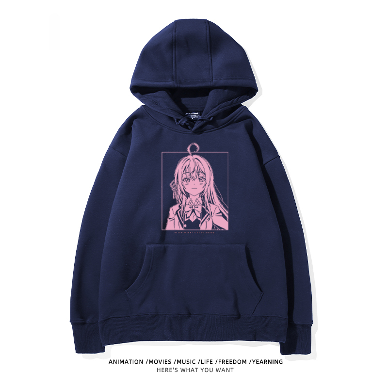 不時輕聲地以俄語遮羞的鄰座艾莉同學新款 親子情侶男女款連帽衛衣-ZUIHANG SHOP