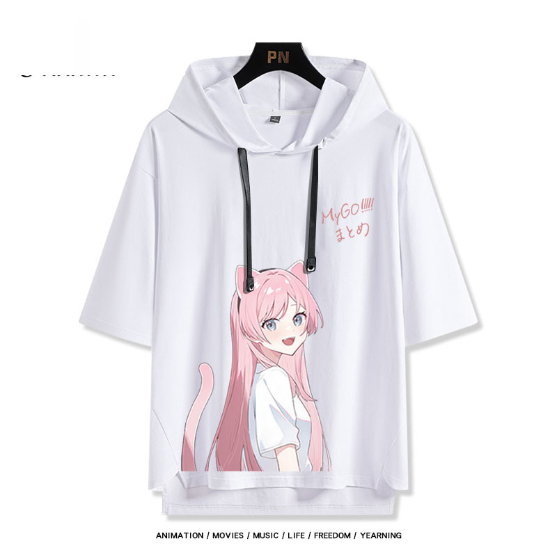 BanG Dream! It's MyGO新款 親子情侶男女款連帽短袖T恤-ZUIHANG SHOP