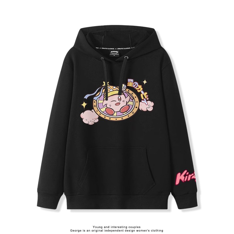 星之卡比 2025秋冬新款 親子情侶裝連帽衛衣