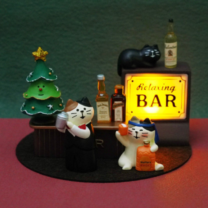 日式酒吧貓咪LED小夜燈｜辦公室/咖啡店氛圍燈｜創意擺件禮物-ZUIHANG SHOP