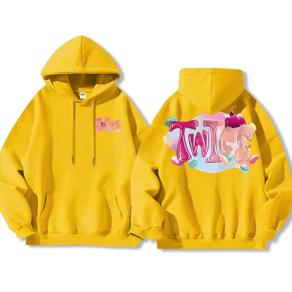 TWICE同款 寬鬆百搭 秋冬款 寬鬆連帽衛衣-ZUIHANG SHOP