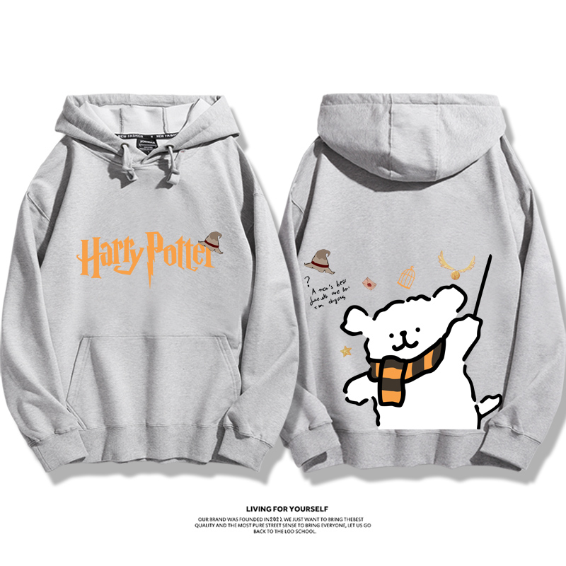 線條小狗 X 哈利波特聯名 親子情侶男女款連帽衛衣-ZUIHANG SHOP