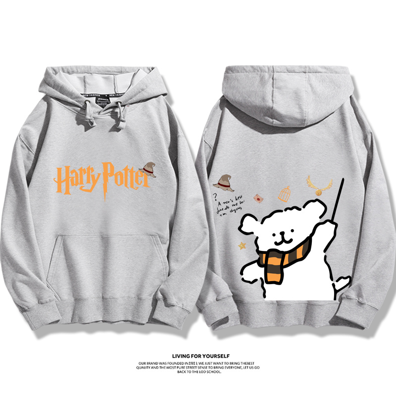 線條小狗 X 哈利波特聯名 親子情侶男女款連帽衛衣-ZUIHANG SHOP