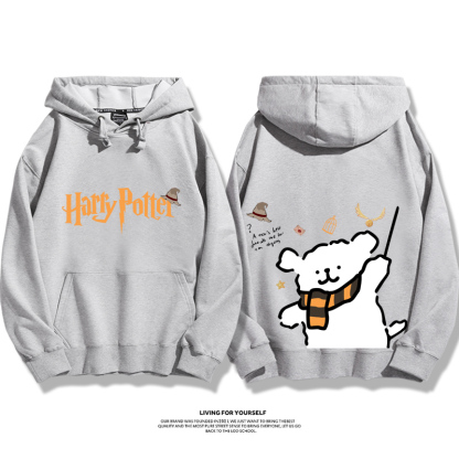 線條小狗 X 哈利波特聯名 親子情侶男女款連帽衛衣-ZUIHANG SHOP