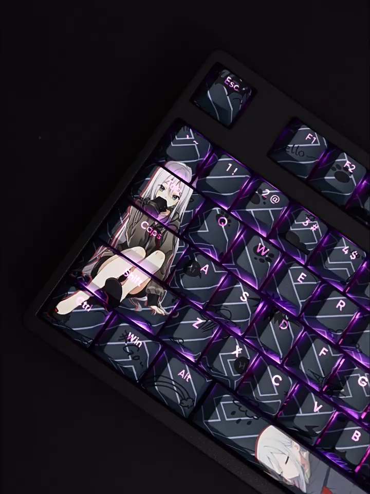 宵崎奏透光RGB108鍵標準配列衛星軸鍵帽