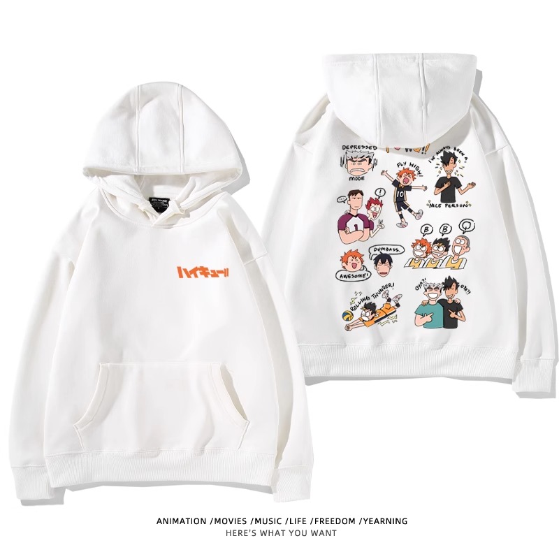 排球少年新款 親子情侶男女款連帽衛衣-ZUIHANG SHOP