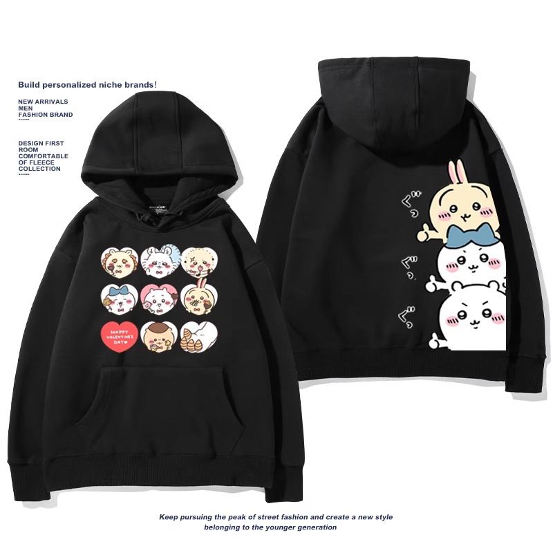 Chiikawa新款 親子情侶男女款連帽衛衣-ZUIHANG SHOP