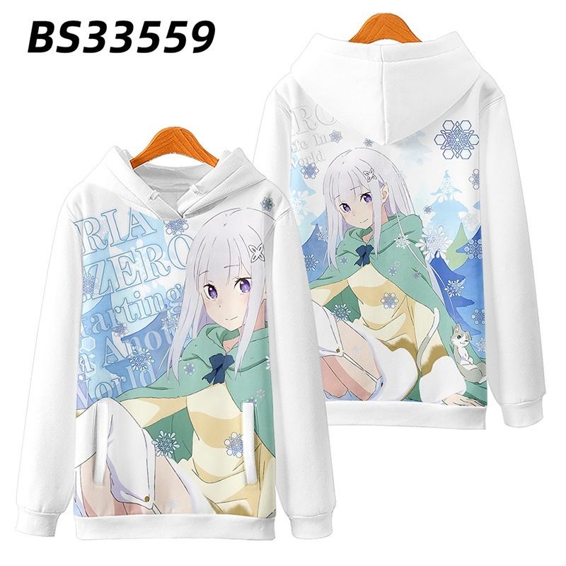 從零開始的异世界生活 親子情侶男女款連帽衛衣-ZUIHANG SHOP