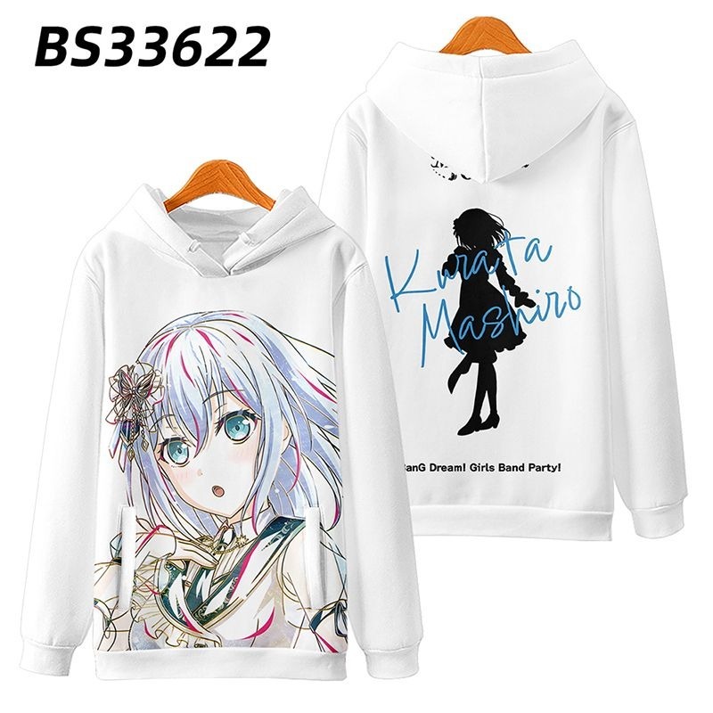 BanG Dream Morfonica 動漫周邊 秋冬潮流寬鬆休閒連帽T