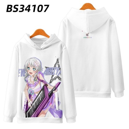 BanG Dream 動漫周邊 秋冬潮流寬鬆休閒連帽T