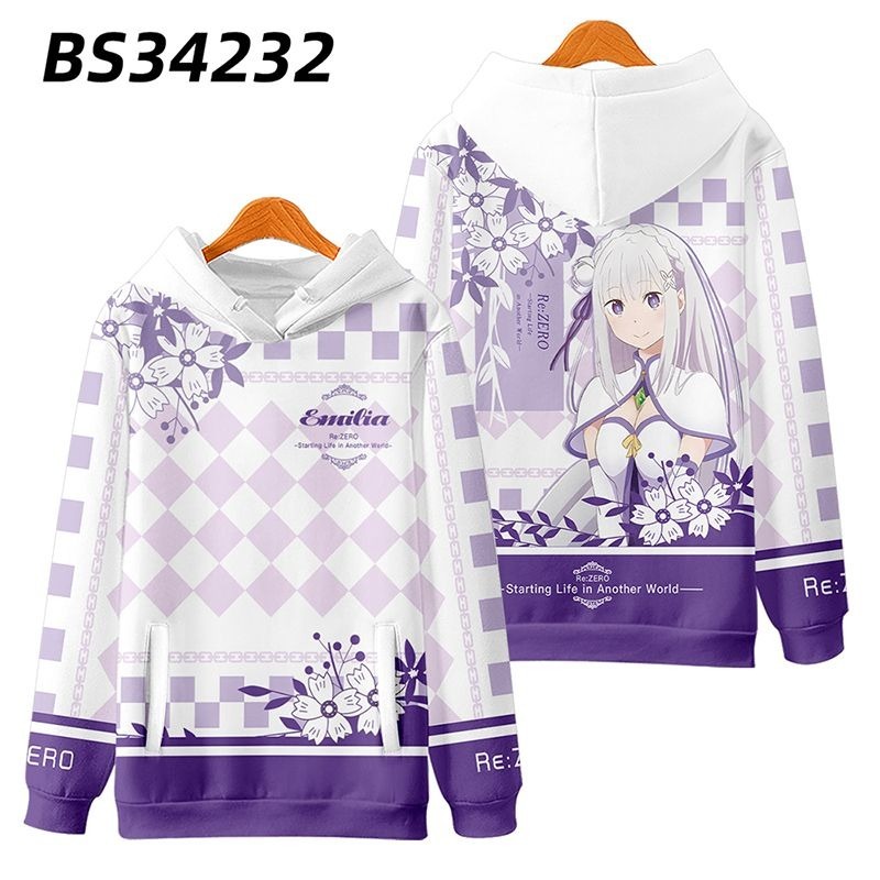 從零開始的异世界生活 親子情侶男女款連帽衛衣-ZUIHANG SHOP