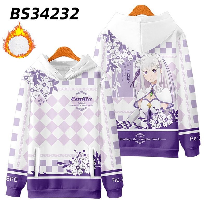 從零開始的异世界生活 親子情侶男女款連帽衛衣-ZUIHANG SHOP