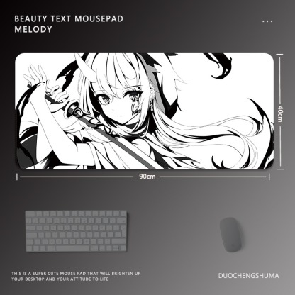 黑白動漫 主題桌墊 布質滑鼠墊-ZUIHANG SHOP