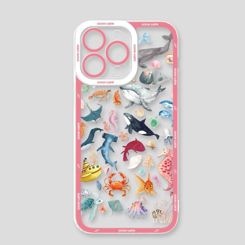 海洋生物天使眼透明防摔軟殼-ZUIHANG SHOP