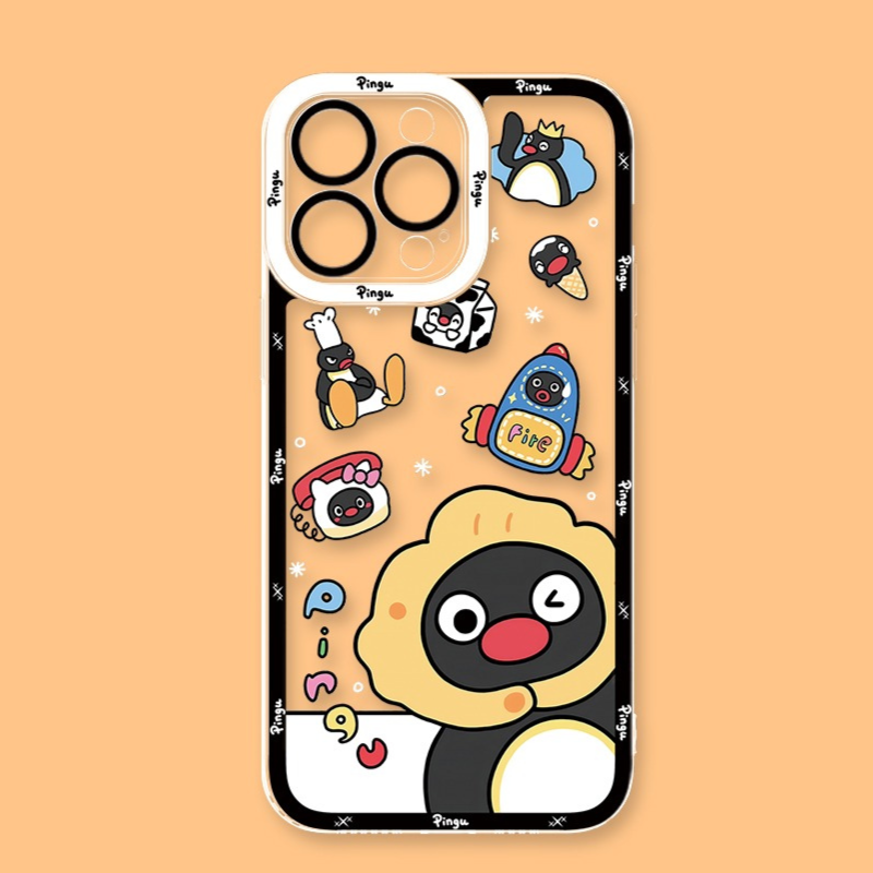 Pingu企鵝天使眼透明防摔軟殼-ZUIHANG SHOP