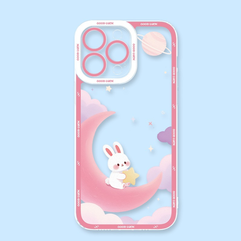 宇宙兔子天使眼透明防摔軟殼-ZUIHANG SHOP