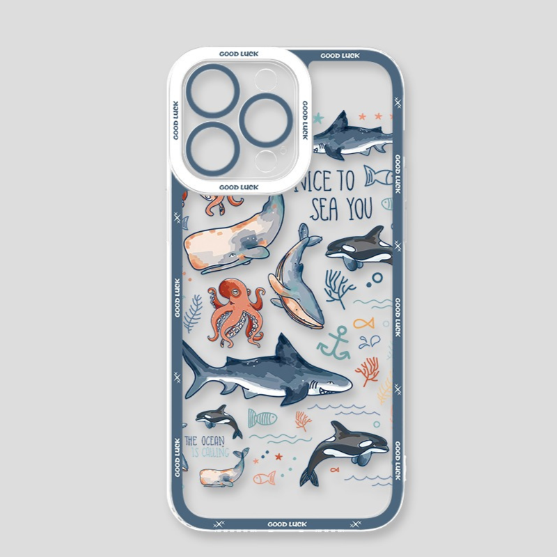 海洋生物天使眼透明防摔軟殼-ZUIHANG SHOP