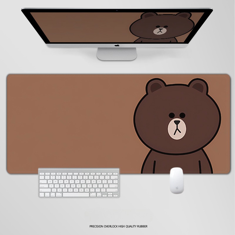 布朗熊 主題桌墊 布質滑鼠墊-ZUIHANG SHOP