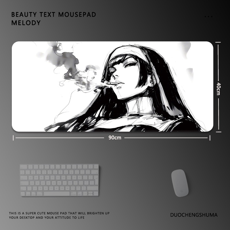 黑白動漫 主題桌墊 布質滑鼠墊-ZUIHANG SHOP