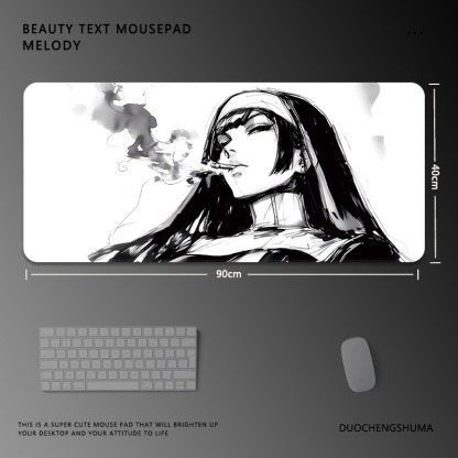 黑白動漫 主題桌墊 布質滑鼠墊-ZUIHANG SHOP