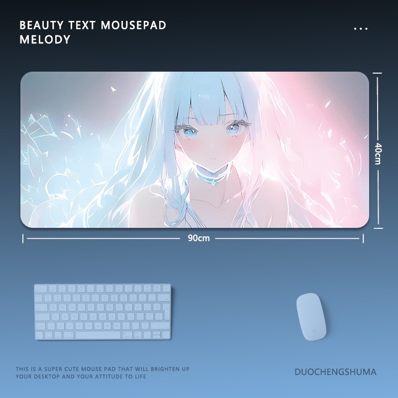 炫彩流光美女 主題桌墊 布質滑鼠墊-ZUIHANG SHOP