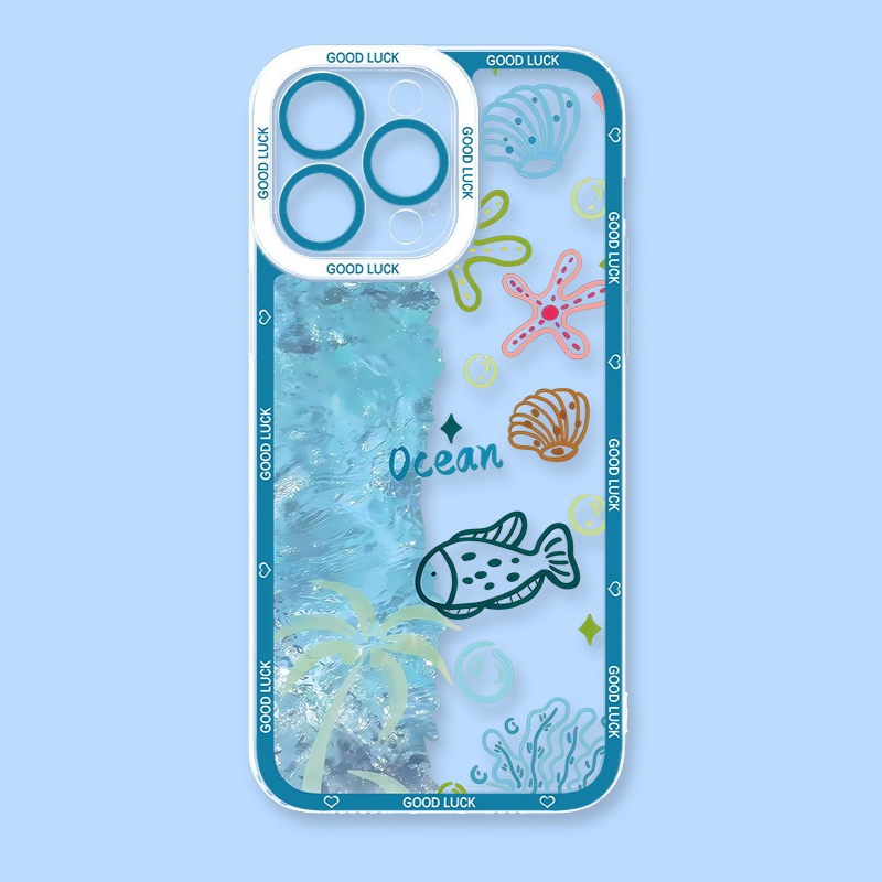 海洋生物天使眼透明防摔軟殼-ZUIHANG SHOP