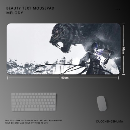 黑白動漫 主題桌墊 布質滑鼠墊-ZUIHANG SHOP