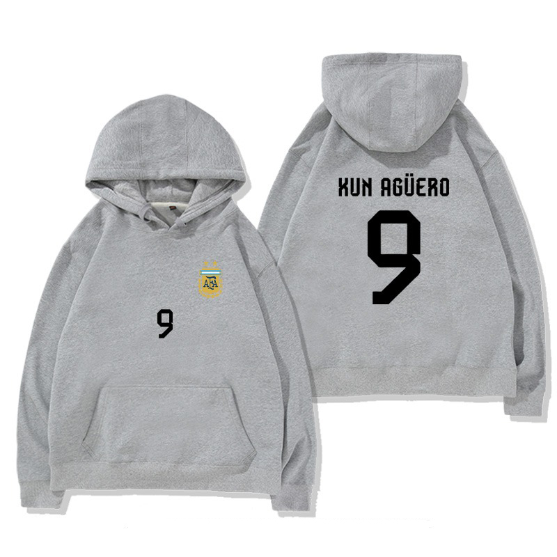 阿根廷國家隊服足球新款 親子情侶男女款連帽衛衣-ZUIHANG SHOP