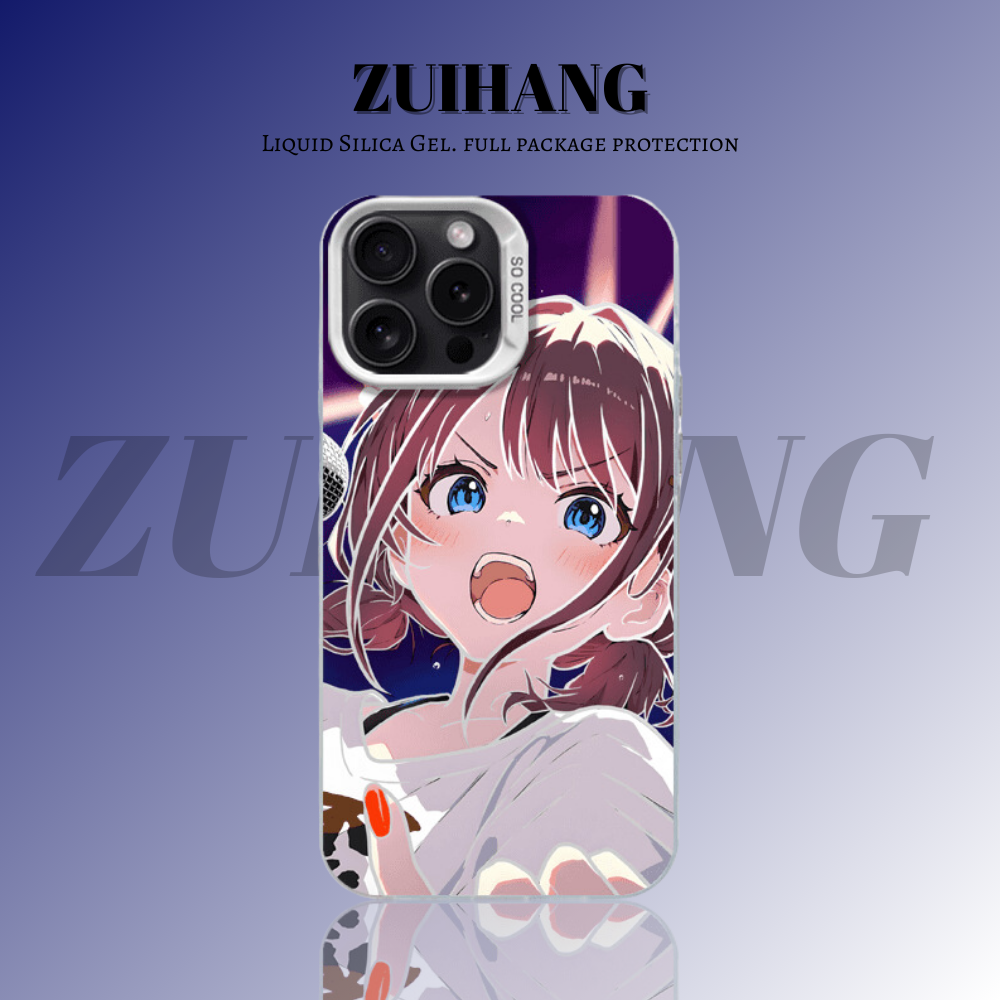 【大集合1.0】動漫彩銀線條漸變防摔手機殼-ZUIHANG SHOP