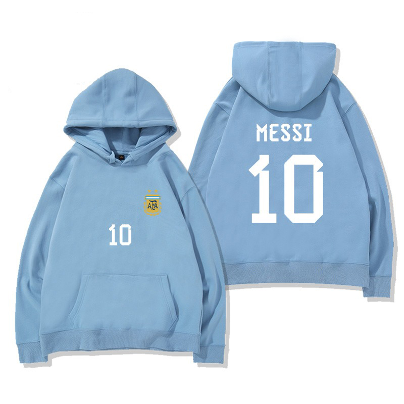 阿根廷國家隊服足球新款 親子情侶男女款連帽衛衣-ZUIHANG SHOP
