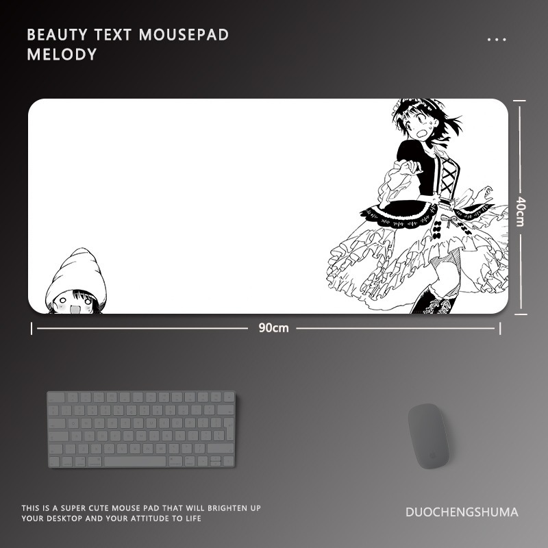 黑白動漫 主題桌墊 布質滑鼠墊-ZUIHANG SHOP