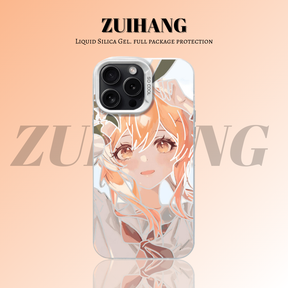 原神彩銀線條漸變防摔手機殼-ZUIHANG SHOP