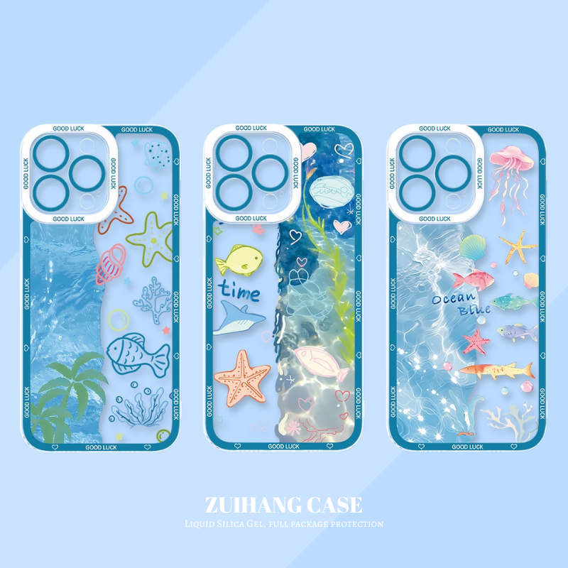 海洋生物天使眼透明防摔軟殼-ZUIHANG SHOP