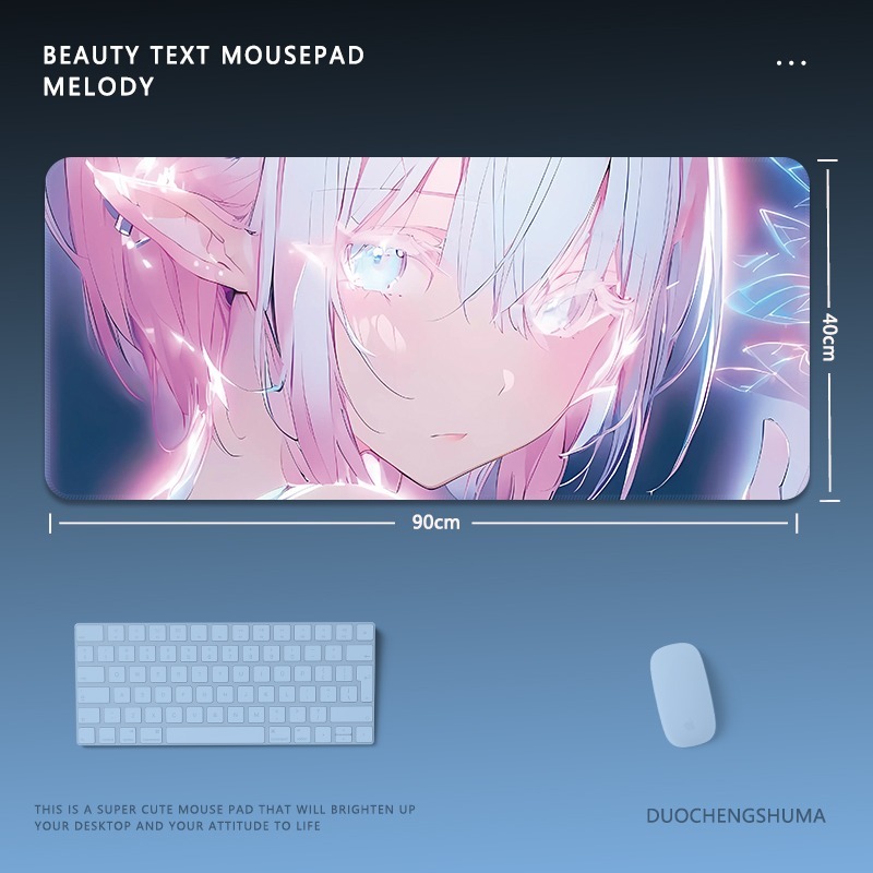 炫彩流光美女 主題桌墊 布質滑鼠墊-ZUIHANG SHOP
