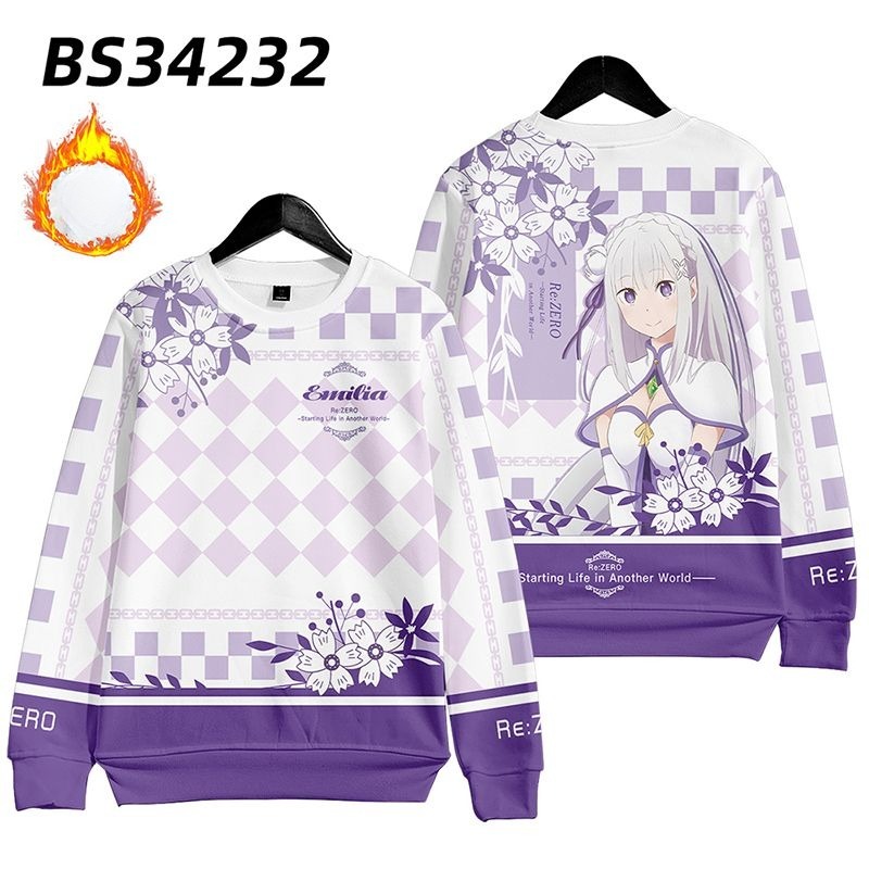 從零開始的异世界生活 親子情侶男女款連帽衛衣-ZUIHANG SHOP